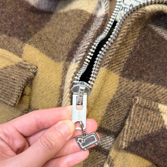 Woolrich Men’s Vintage 1960s Wool Plaid Coat - Picture 4 of 6